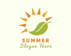 Sunny Leaf Farm logo design