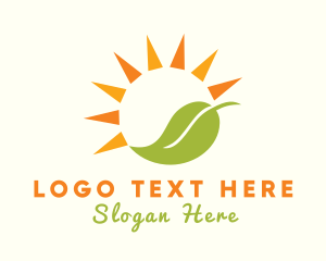 Tea - Sunny Leaf Farm logo design