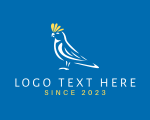 Wildlife Center - Cockatoo Pigeon Bird logo design