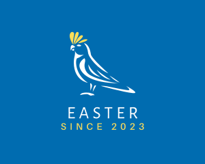 White Bird - Cockatoo Pigeon Bird logo design
