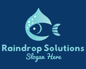 Drop - Fish Water Drop logo design