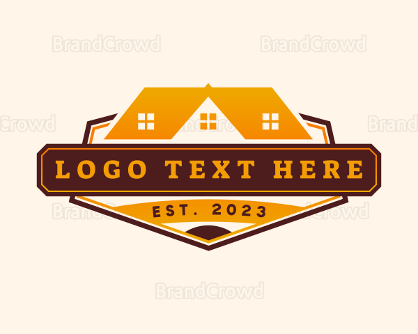 Roof Real Estate Property Logo