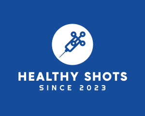 Vaccination - Medical Syringe Vaccine logo design