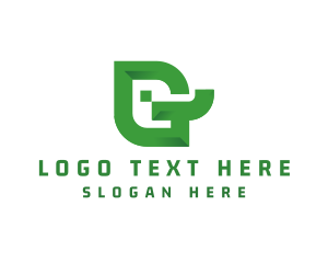 Vegan - Garden Leaf Letter G logo design