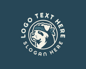 Pet Care - Bandana Dog Kennel logo design