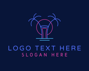 Colorful - Neon Summer Nightlife logo design