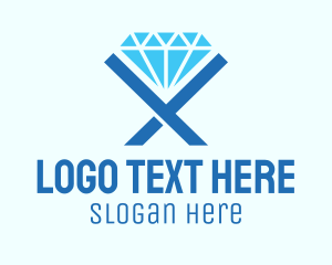 Diamond - Blue Diamond Jewelry logo design