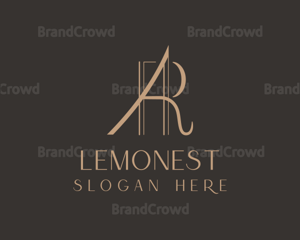 Elegant Boutique Letter A & R Logo