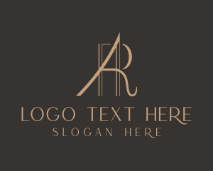 Monogram - Elegant Boutique Letter A & R logo design