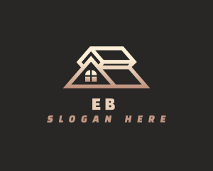 Shingle - House Attic Roofing logo design