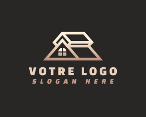 House Attic Roofing logo design