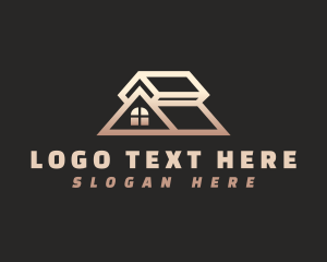 Home Inspection - House Attic Roofing logo design
