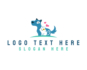 Pup - Dog Cat Pet logo design