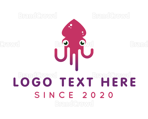 Ocean Squid Tentacles Logo