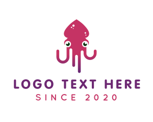 Cafe - Ocean Squid Tentacles logo design