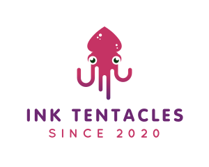 Ocean Squid Tentacles logo design