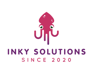 Ocean Squid Tentacles logo design