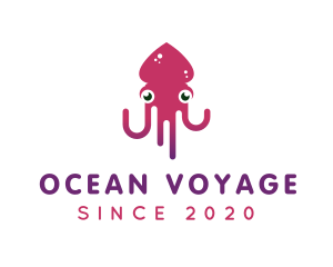 Ocean Squid Tentacles logo design