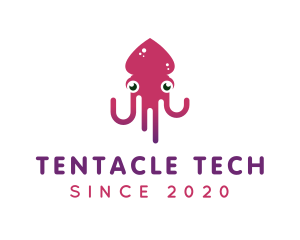 Ocean Squid Tentacles logo design