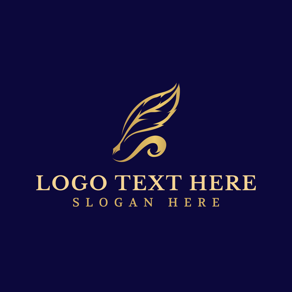 Feather Quill Pen Logo | BrandCrowd Logo Maker