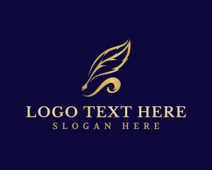 Quill - Feather Quill Pen logo design