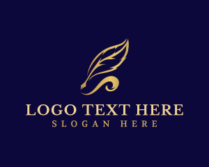 Feather Quill Pen Logo