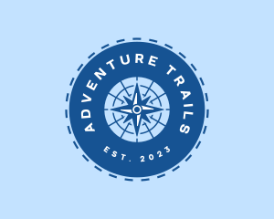 Nautical Navigation Compass logo design