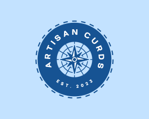 Nautical Navigation Compass logo design