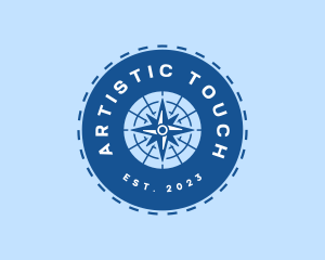 Nautical Navigation Compass logo design