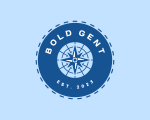 Nautical Navigation Compass logo design