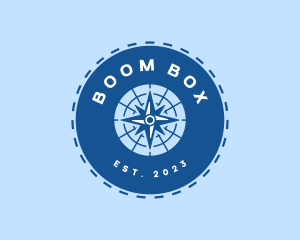 Nautical Navigation Compass logo design