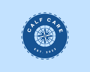 Nautical Navigation Compass logo design