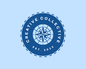 Nautical Navigation Compass logo design