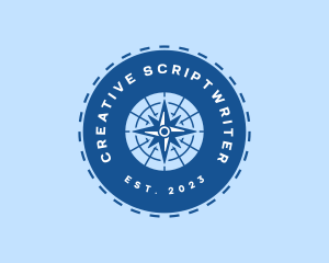 Nautical Navigation Compass logo design