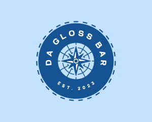 Nautical Navigation Compass logo design