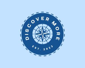 Explore - Nautical Navigation Compass logo design