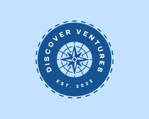 Explore - Nautical Navigation Compass logo design