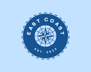 Nautical Navigation Compass logo design