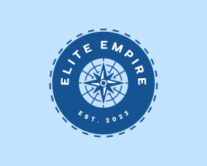 Nautical Navigation Compass logo design