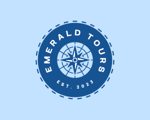 Nautical Navigation Compass logo design