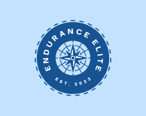 Nautical Navigation Compass logo design