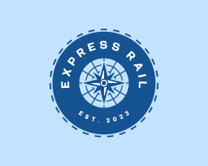 Nautical Navigation Compass logo design