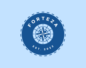 Nautical Navigation Compass logo design