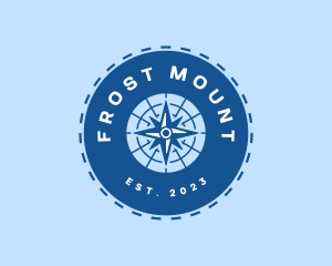 Nautical Navigation Compass logo design