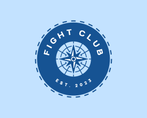 Nautical Navigation Compass logo design