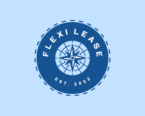 Nautical Navigation Compass logo design