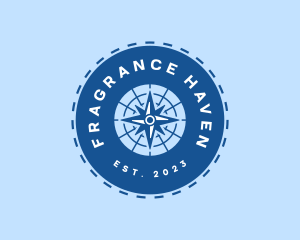 Nautical Navigation Compass logo design