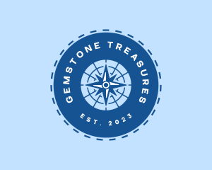 Nautical Navigation Compass logo design