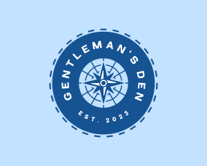 Nautical Navigation Compass logo design