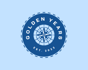 Nautical Navigation Compass logo design